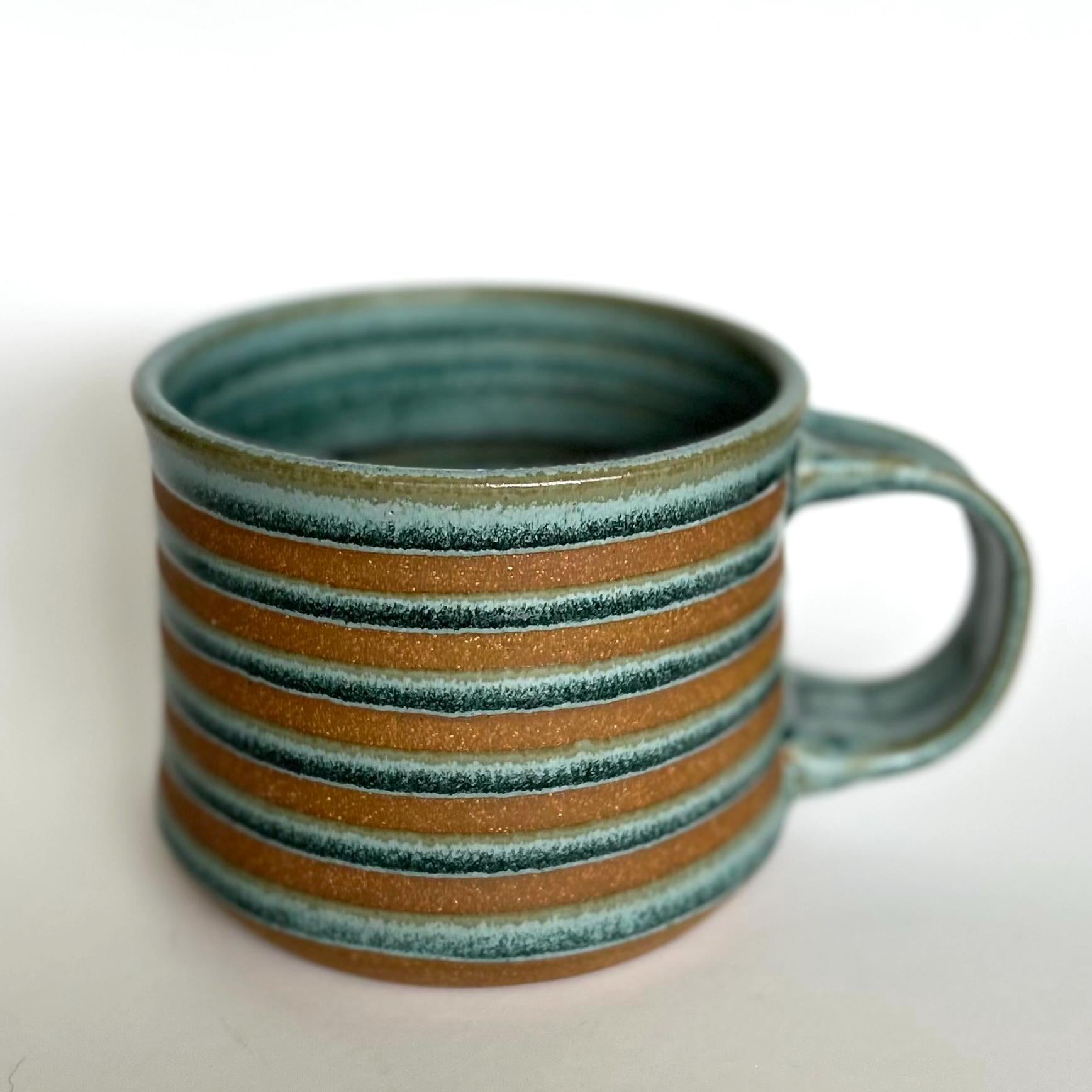 Funky Stripes Soup Mug: XXL, chili, latte, large