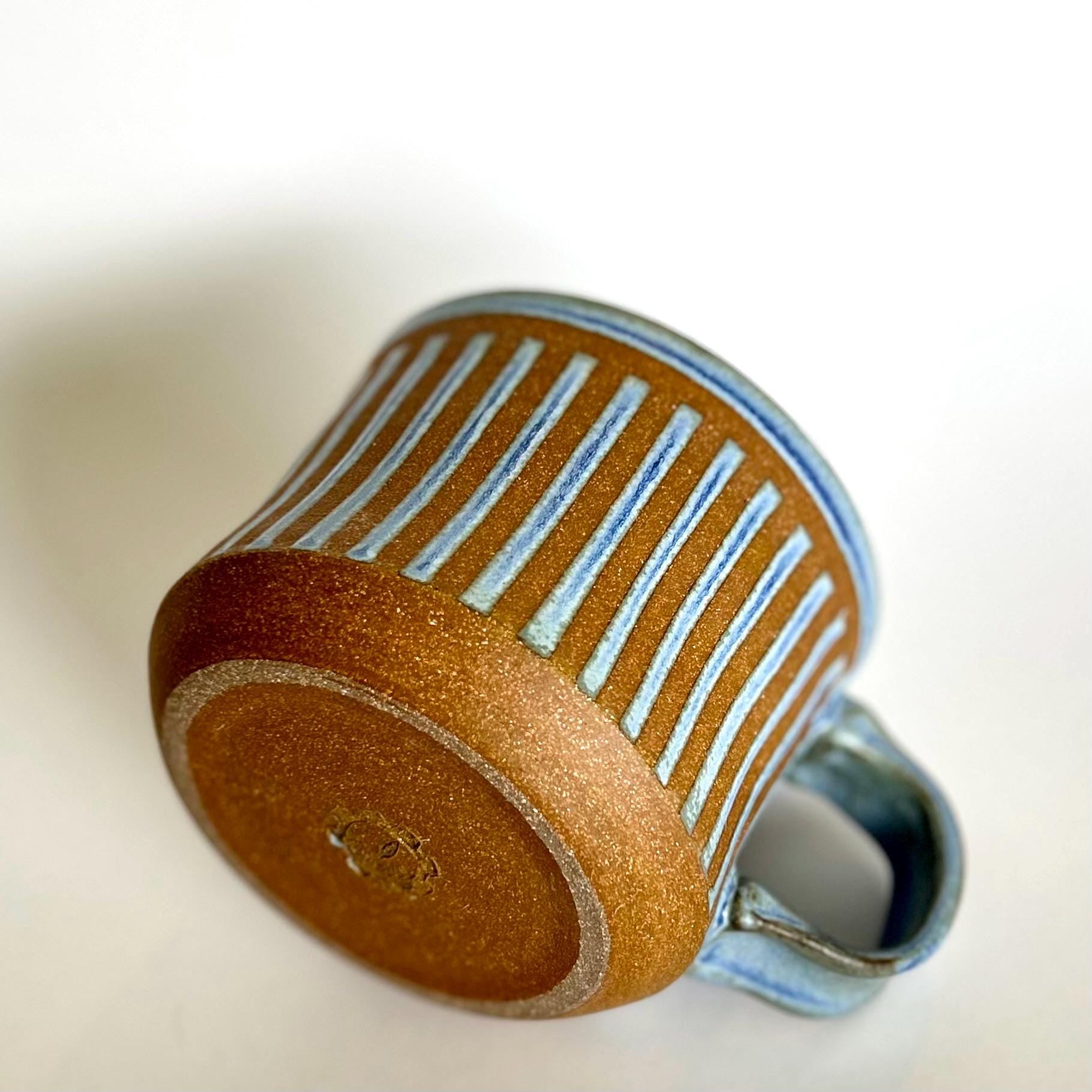 Funky Stripes Soup Mug: XXL, chili, latte, large