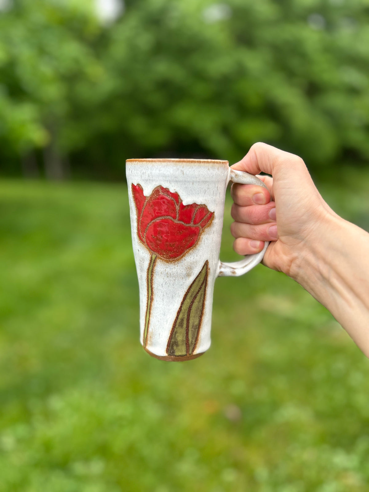Handmade Tulip Travel Mug