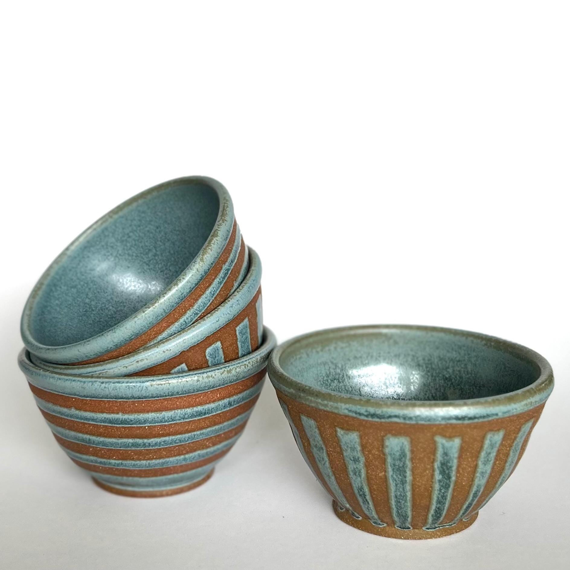 Funky Stripes Ice Cream Bowl: Small for Salsa, Prep, Mise en Place, Dips