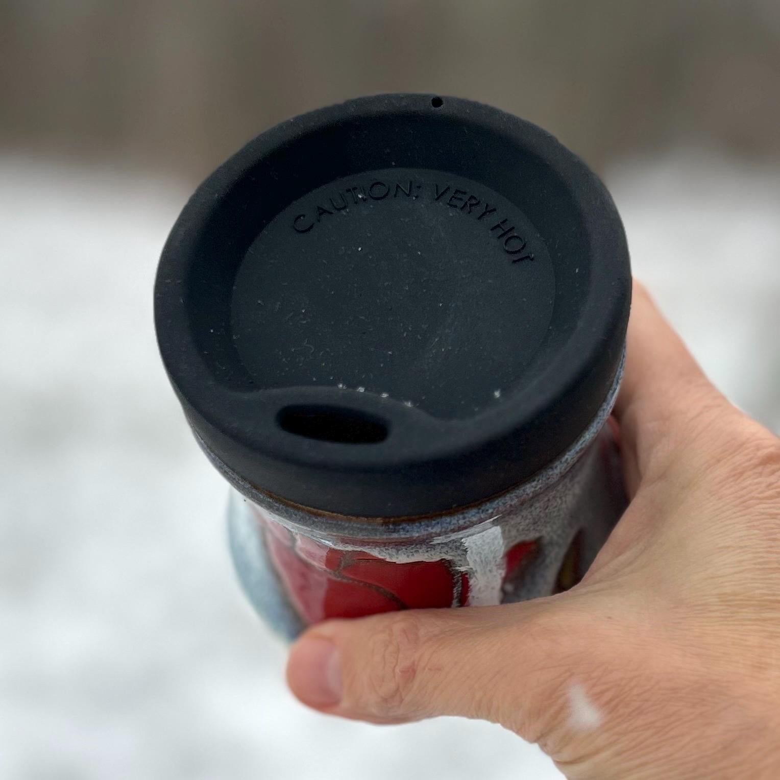 Handmade Tulip Mug with handle: demitasse small cup tea espresso